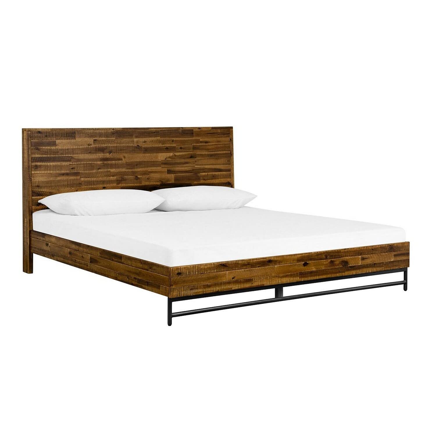 Benjara Gray Wooden Queen Size Bedroom Set with Nightstand, 3-Piece Set - Perfect for Modern Master Bedroom & Guest Room Decor