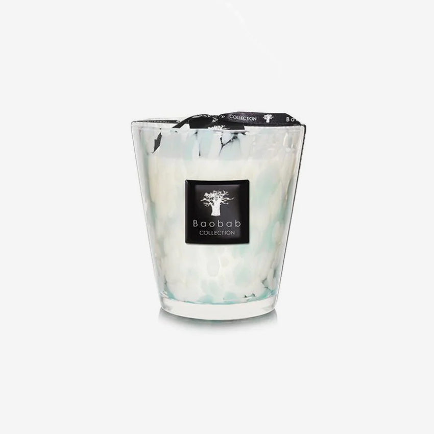 Baobab Collection Sapphire Pearls Scented Candle - Luxury Home Fragrance for Relaxation & Romantic Ambiance | Premium Soy Wax Candle for Bedroom, Bathroom & Living Room Decor