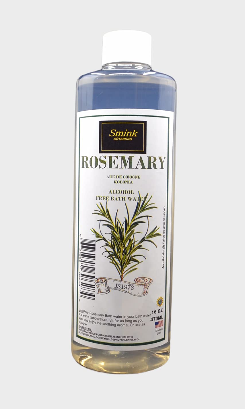 Organic Rosemary Bath Water (16 oz) - Hydrating & Relaxing Skin Care for Spa, Aromatherapy & Self-Care at Home