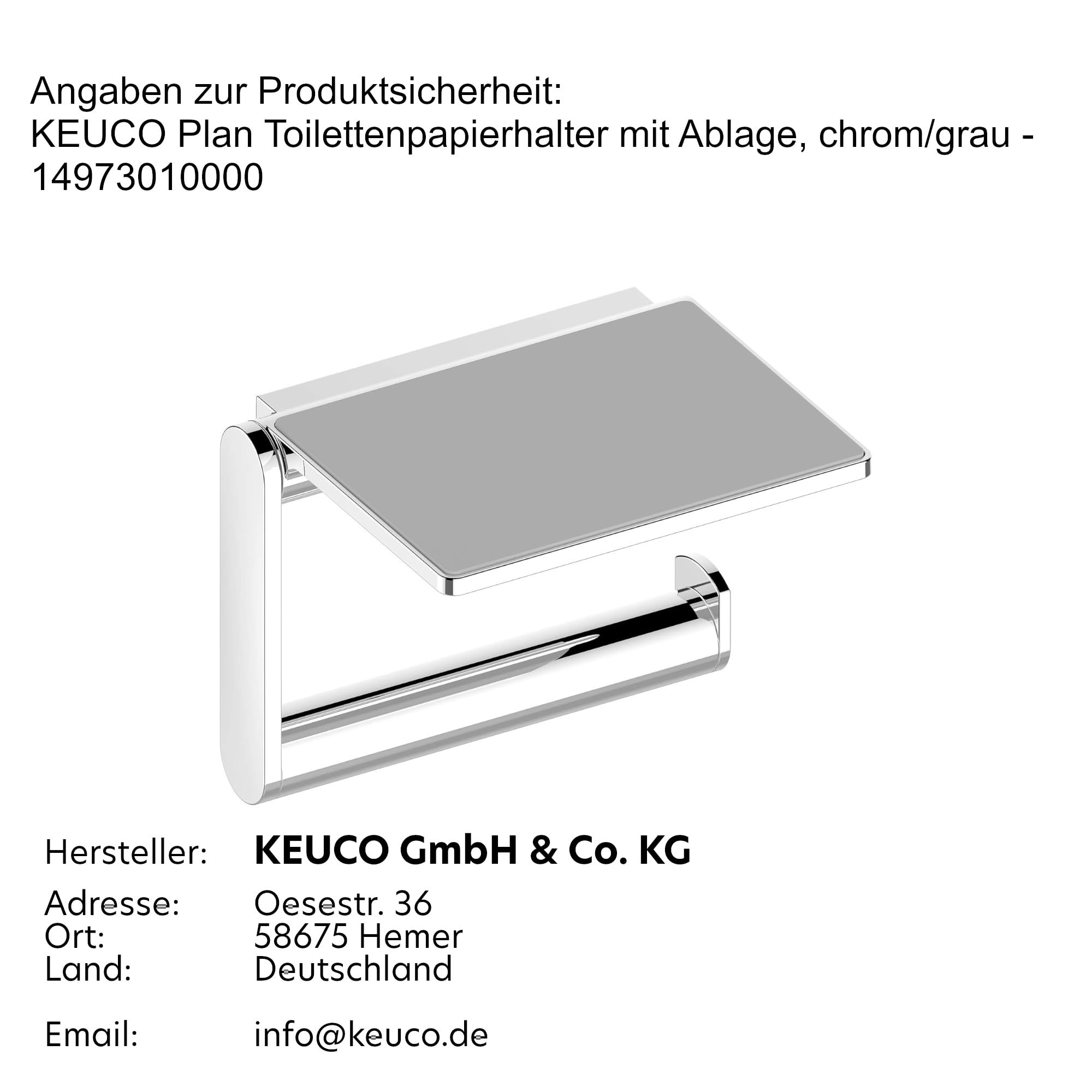 Polished Chrome Wall Mounted Toilet Paper Holder with Shelf - Bathroom Storage Organizer for Home & Office Use