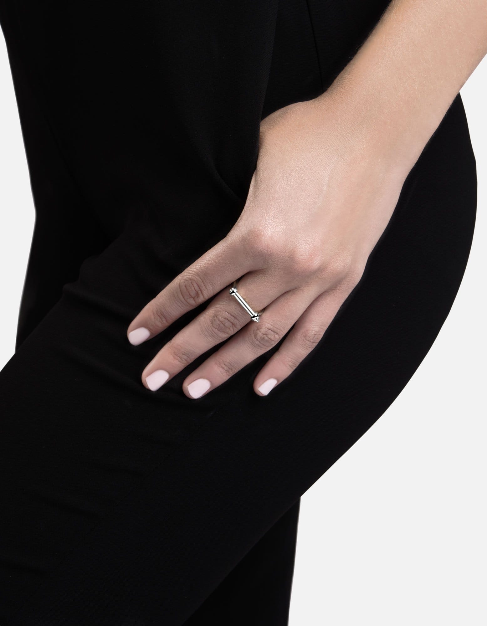 Sterling Silver Thin Screw Cuff Ring - Minimalist Jewelry for Women & Men - Perfect for Everyday Wear, Gifts & Special Occasions