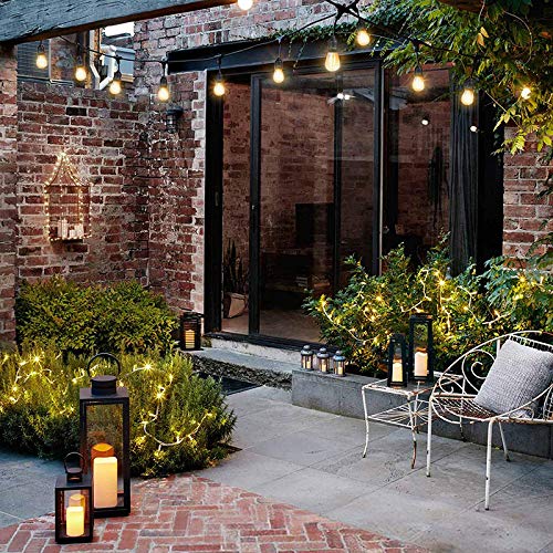 Shatterproof LED String Lights - Waterproof Outdoor Fairy Lights, Warm White 2200K, 70LM Brightness, E26 Base (15 Pack) - Perfect for Patio, Garden, Wedding & Christmas Decorations