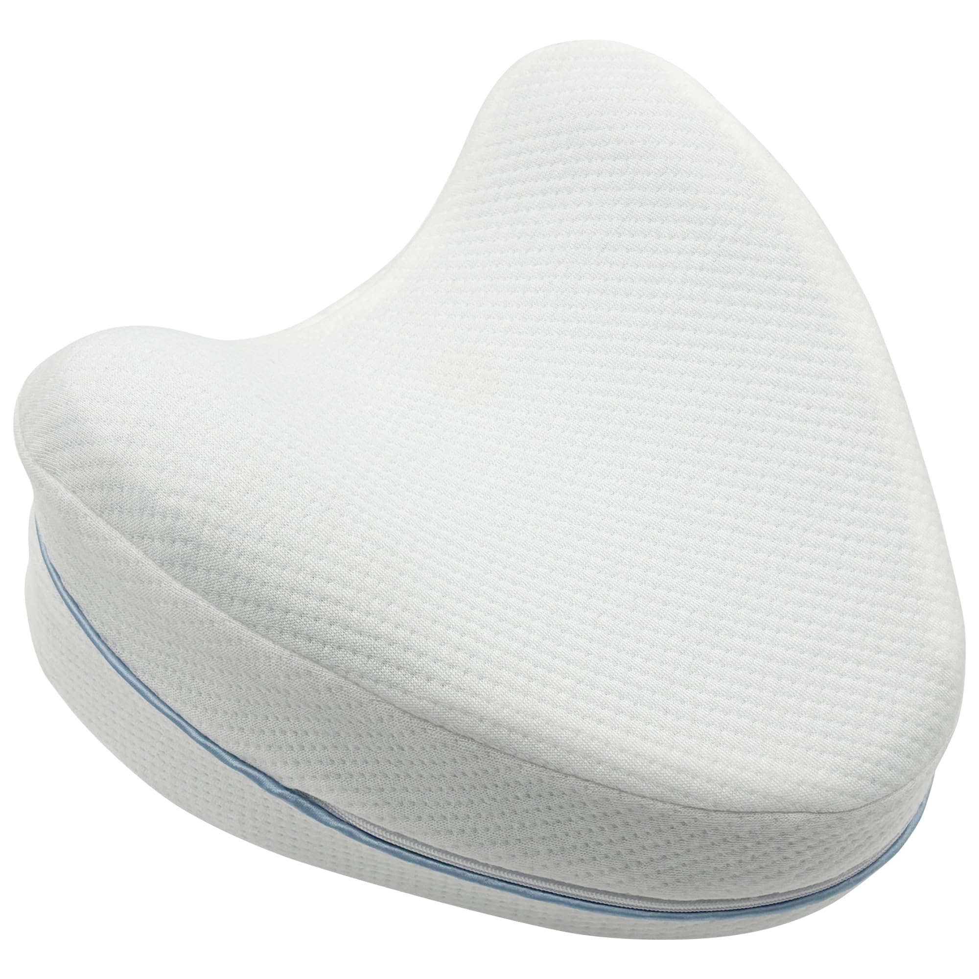 Contour Legacy Leg & Knee Foam Support Pillow Replacement Cover - White | Breathable & Washable Pillowcase for Pain Relief & Comfort | Perfect for Post-Surgery, Arthritis & Side Sleepers