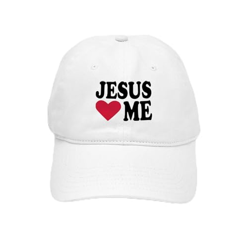 White - Jesus Loves Me Cap