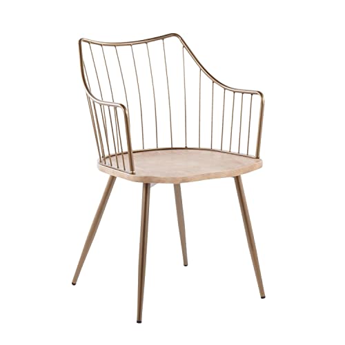 Antique Copper Metal, White Washed Wood