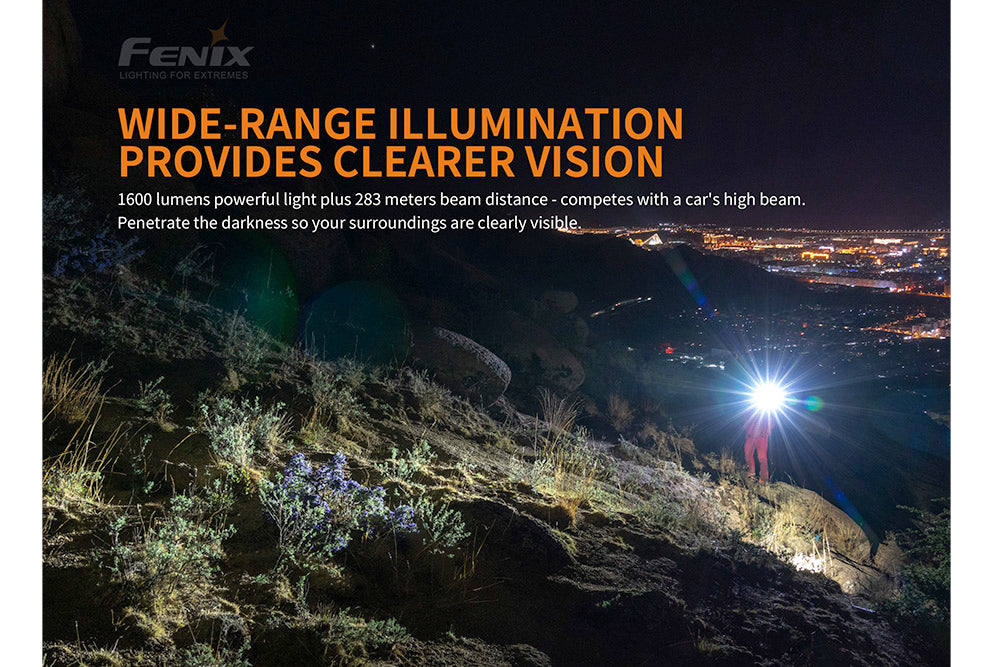 Fenix PD36R Tactical LED Flashlight - 2000 Lumens, USB-C Rechargeable, Waterproof for Outdoor, Camping, Hiking & Emergency Use