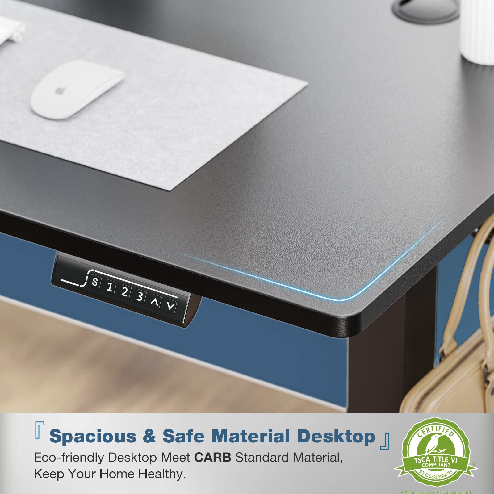 NEWBULIG Adjustable Height Standing Desk - Ergonomic Computer Workstation for Office, Gaming, Study & Meetings | Perfect for Home Office, Classroom & Conference Room