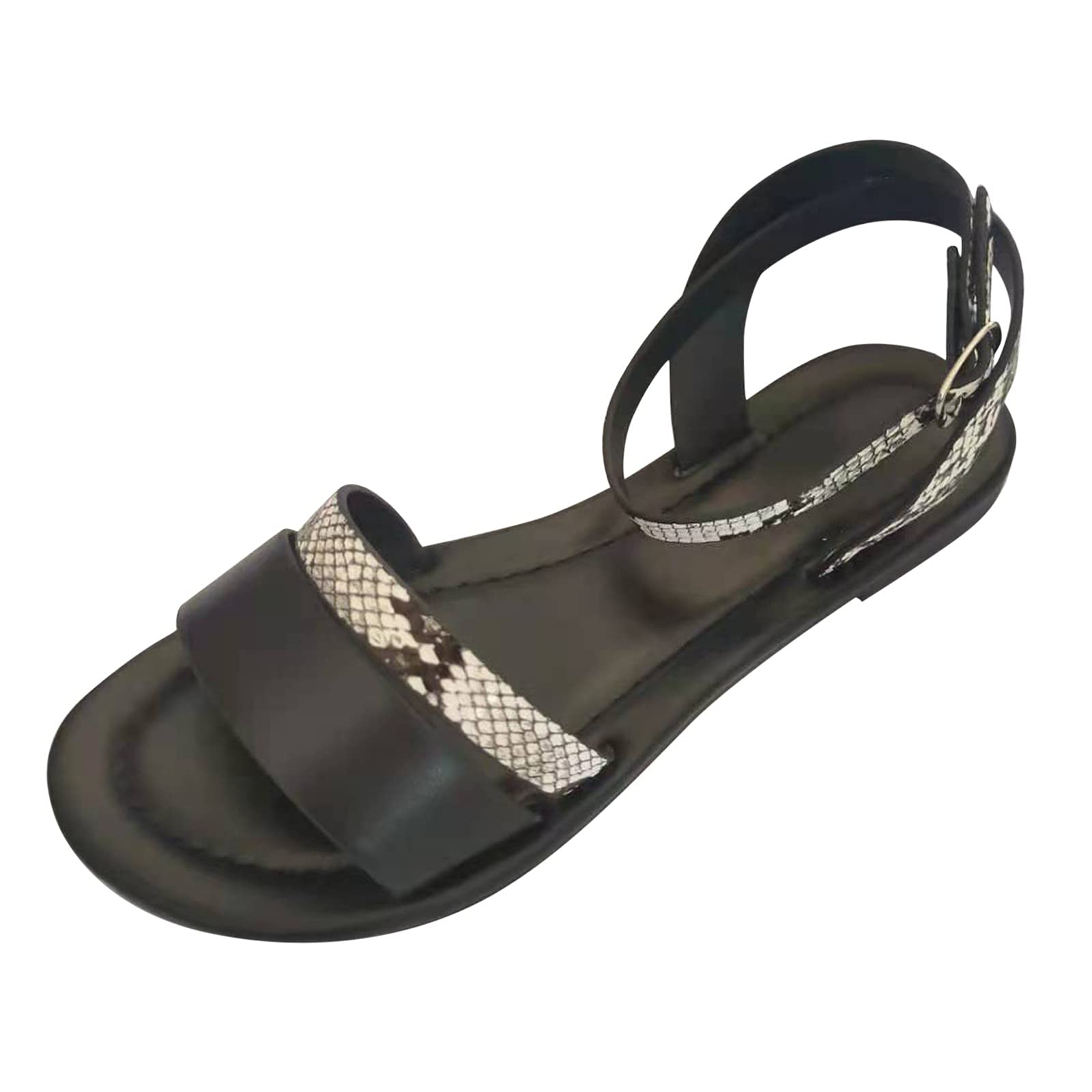 **MLAGJSS Women's Flat Sandals - Black Thong Sandals for Women | Comfortable & Stylish Summer Beach Walking Shoes**    *(Use for beach outings, casual strolls, or everyday summer wear!)*