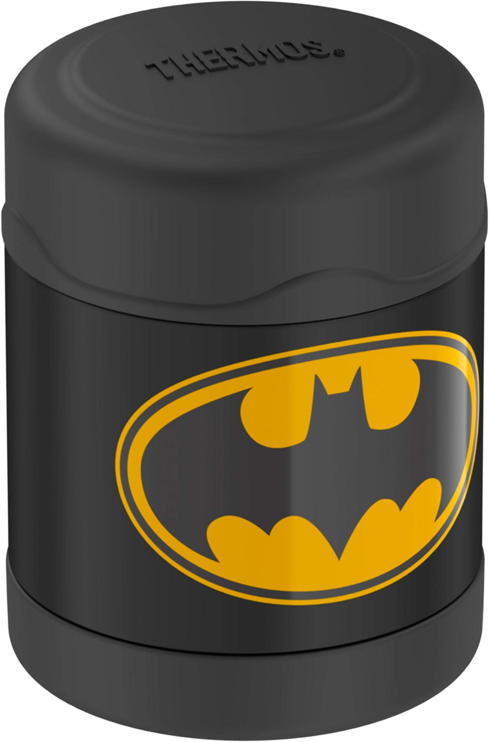 Thermos Funtainer 10oz Stainless Steel Vacuum Insulated Kids Food Jar with Batman Design - Perfect for School Lunches, Picnics & Travel