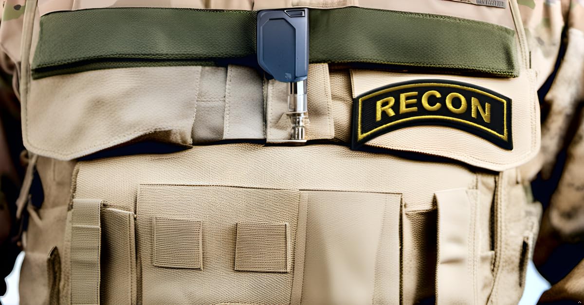 USA Special Forces Recon Rocker Tab Patch - 2.75 X 1.0 Inch Hook Fastener (2-Pack) for Tactical Jackets, Vests, Hats, Backpacks & Military Gear | Perfect for Outdoor Adventures, Airsoft Games & Military Enthusiasts