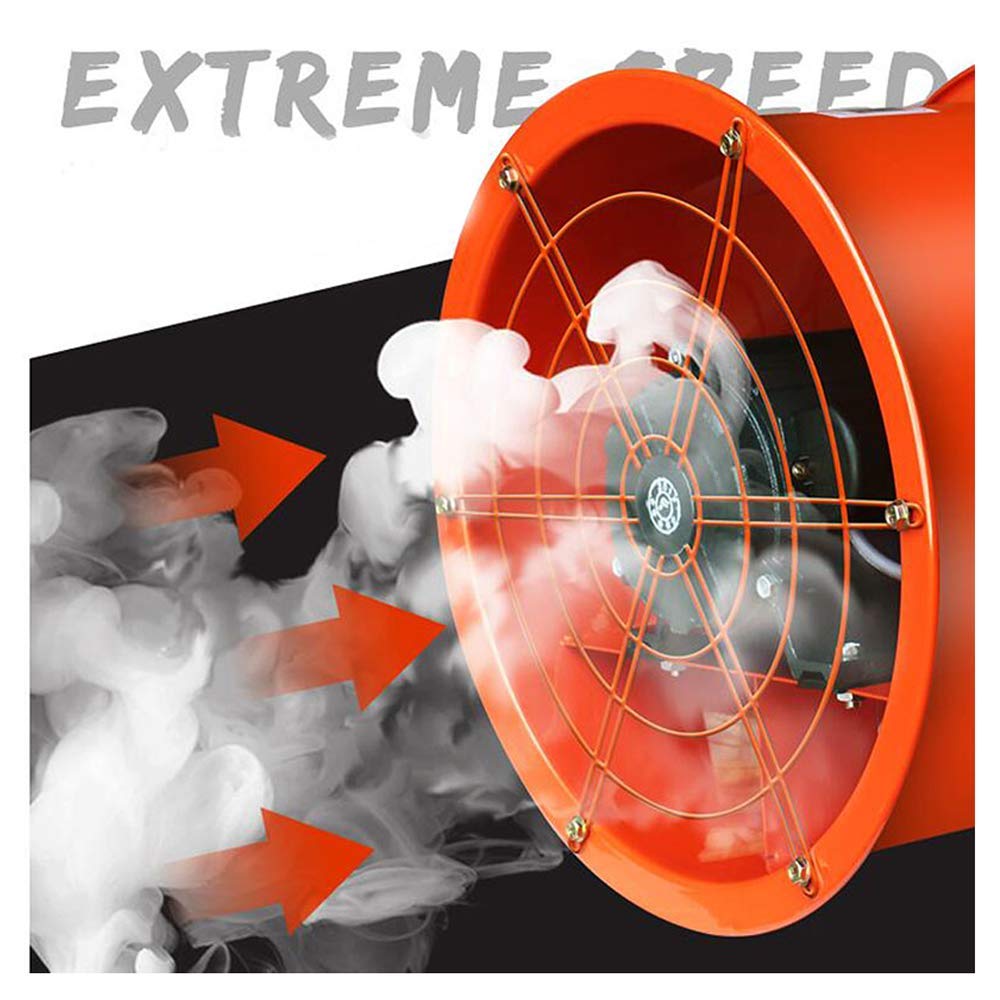 TECHTONGDA 14 Inch 220V Industrial Axial Blower Fan - 3530m³/h 250W Explosion Proof Exhaust Fan for Greenhouse Ventilation, Wall Mounted Utility Blower (Perfect for Warehouse Cooling, Factory Air Circulation & HVAC Systems)