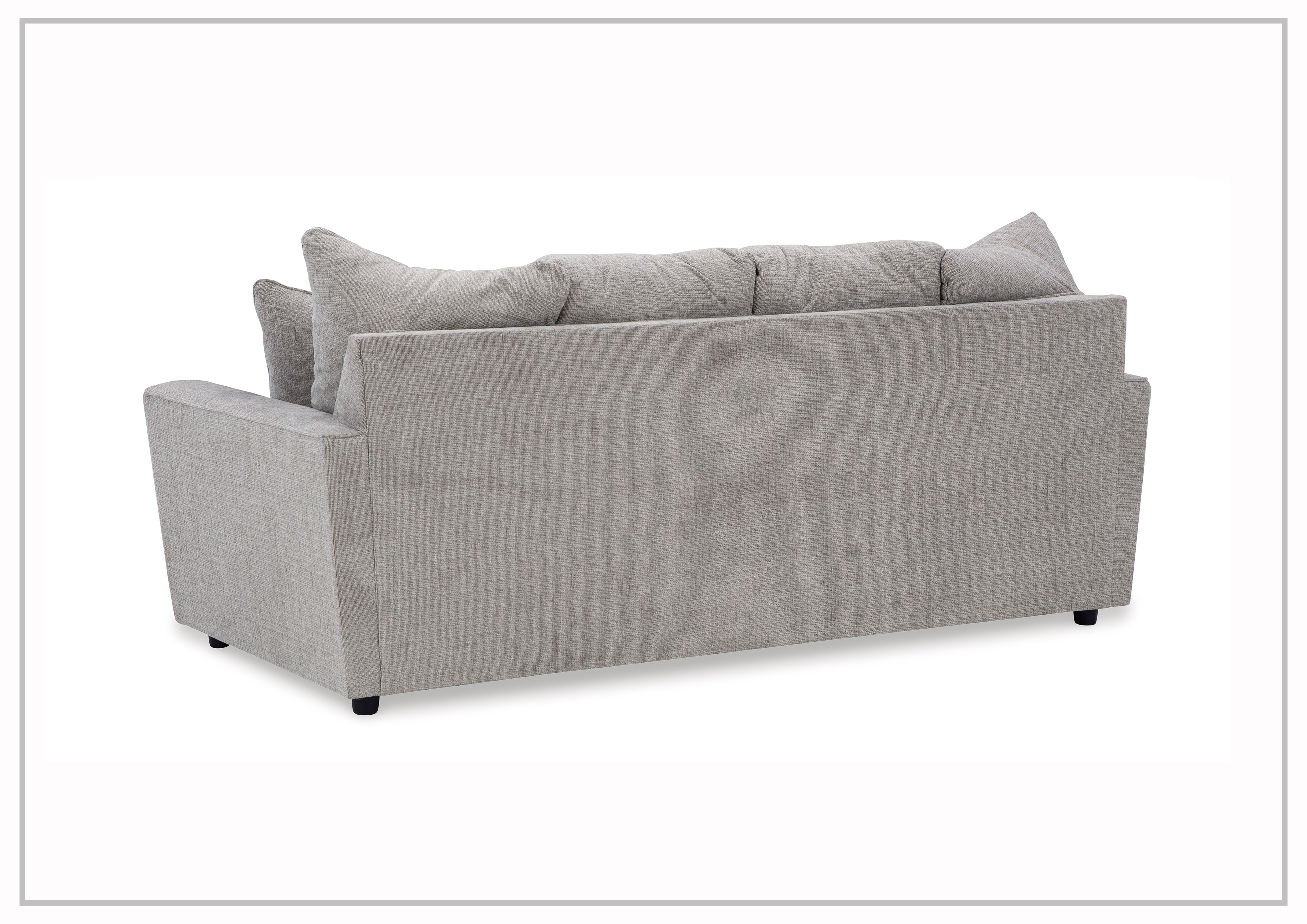 Gio Italia Silvano 3-Seater Fabric Sofa in Gray | Modern Living Room Furniture for Small Spaces & Apartments | Comfortable Couch for Relaxing & Entertaining