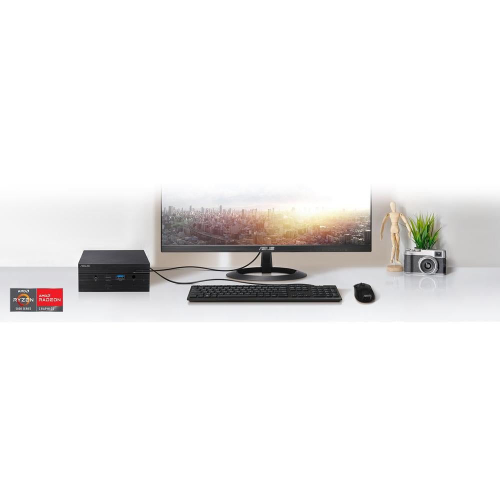ASUS PN51 Mini PC - Hexa Core AMD Ryzen 5 5500U, 16GB RAM, 512GB SSD, Compact Desktop Computer for Home Office, Gaming & Entertainment