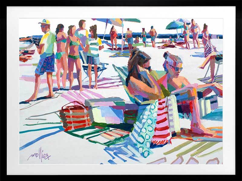 Beach Party Framed Art Print - Coastal Wall Decor for Living Room, Bedroom & Office - Perfect for Summer Home Decor & Beach House Style