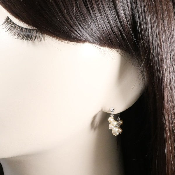 14K White Gold Pearl Earrings for Women - Elegant Freshwater Pearl Stud Earrings - Perfect for Weddings, Parties & Gifts