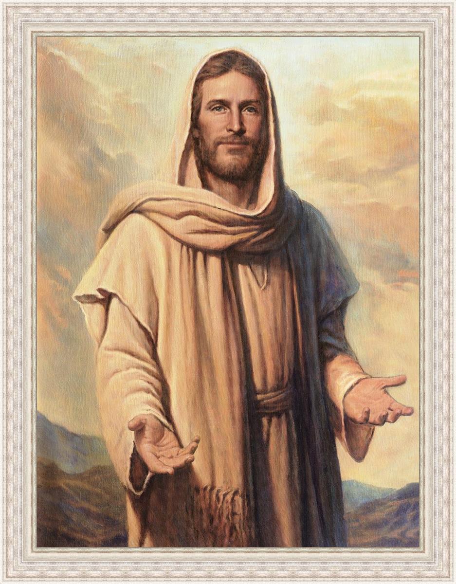Abide With Me Large Wall Art - Inspirational Canvas Print for Living Room, Bedroom & Office Decor - Perfect for Home, Church & Spiritual Spaces