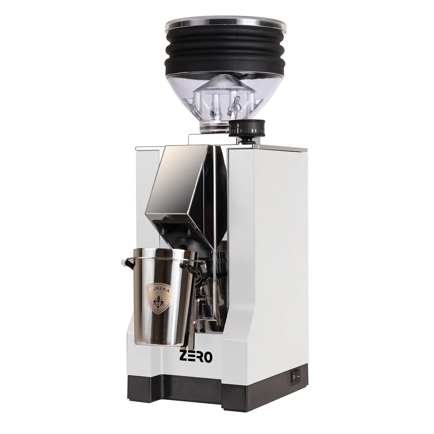 Eureka Mignon Zero 55 Espresso Coffee Grinder - White | Professional Burr Grinder for Home Baristas | Perfect for Espresso, French Press & Pour Over Coffee Brewing