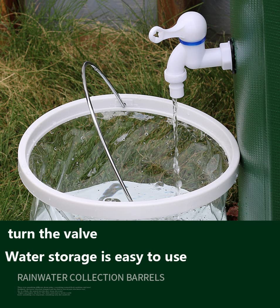 Collapsible 100 Gallon Water Storage Tank - Portable Garden Water Barrel for Drought-Resistant Gardening, Farming & Emergency Use - Black (380L/70 x 98cm) - Ideal for Outdoor Irrigation, Livestock Watering & Disaster Preparedness