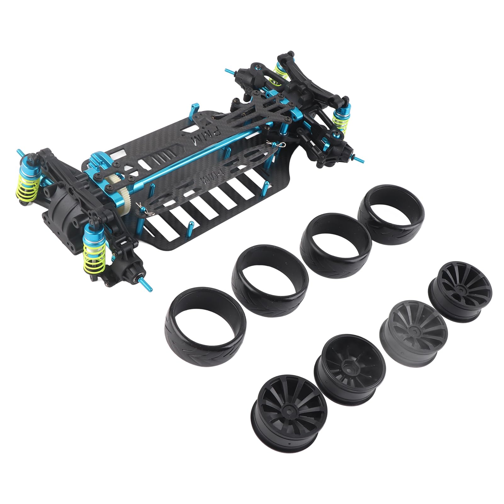 Tbest RC Wheelbase Frame Kit - Carbon Fiber Metal Chassis Beam for TT01/TT01E 1/10 Scale RC Car Model | Durable Off-Road Racing & Drift Upgrade Parts | Compatible with Associated Chassis | Perfect for Competitive Racing & DIY RC Enthusiasts