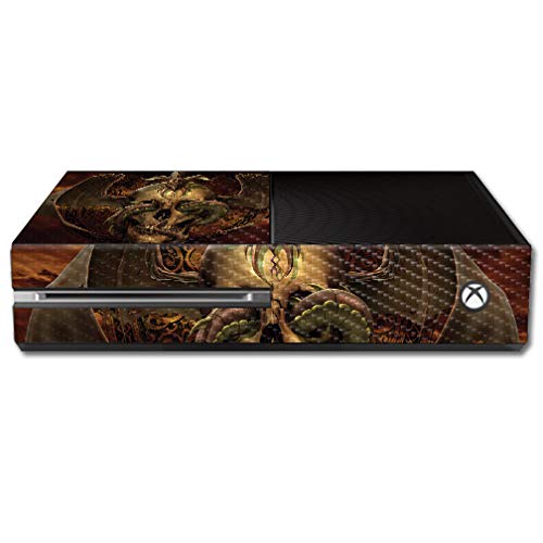 MightySkins Carbon Fiber Skin for Microsoft Xbox One - Dissent | Protective Durable Textured Vinyl Wrap | Easy to Apply & Remove | Made in USA | Gaming Accessory for Console Protection & Customization | Perfect for Gamers & Collectors