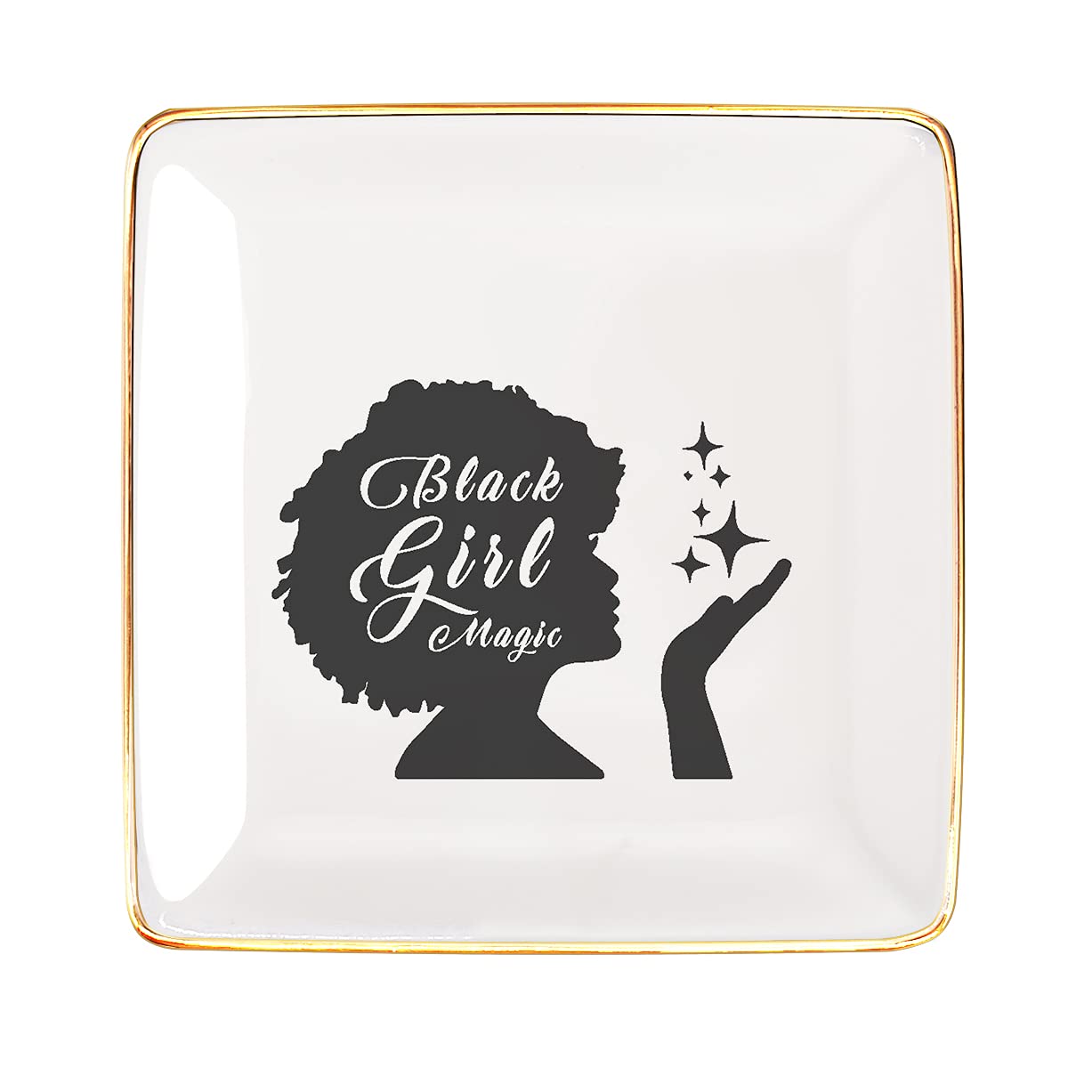 Inspiring Quote Jewelry Tray for Women - Unique Gift for Friends, Daughter, Sister - Birthday & Christmas Present