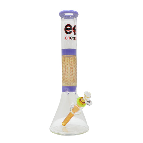 Cheech Glass Beaker Bong - Premium Thick Glass Water Pipe for Smooth Smoking | Perfect for Home Use, Parties & Relaxation