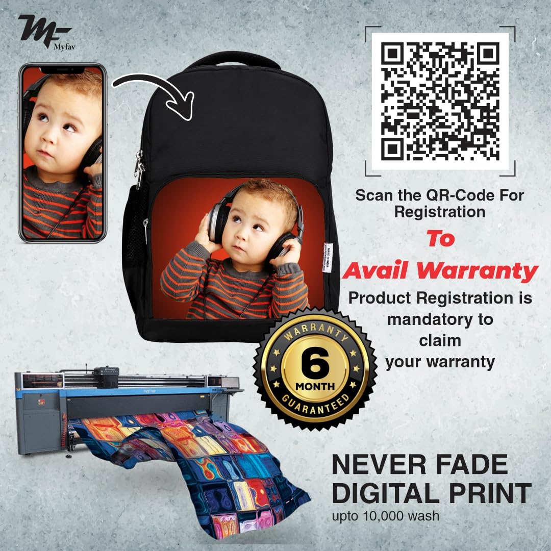 Custom Printed Personalized Backpack for Kids Ages 2-10 | School Backpack for Boys & Girls | Durable Daycare, Picnic & Travel Bag | Perfect for Preschool, Kindergarten & Outdoor Adventures