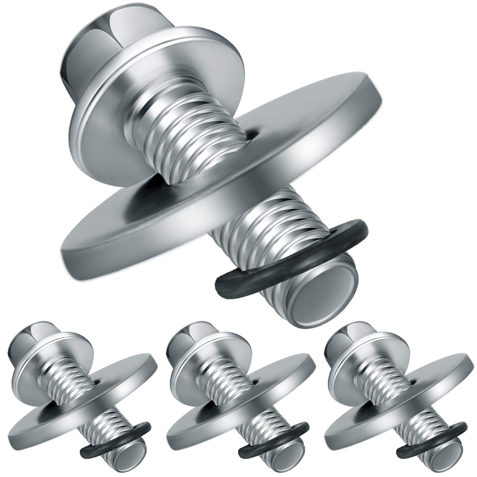 3/4 Inch Go Kart Clutch Bolt Kit with Lock Washer - Compatible with 10/12 Teeth Engines for Mini Bikes & Go Karts - Durable Replacement Parts for Racing & Off-Road Performance