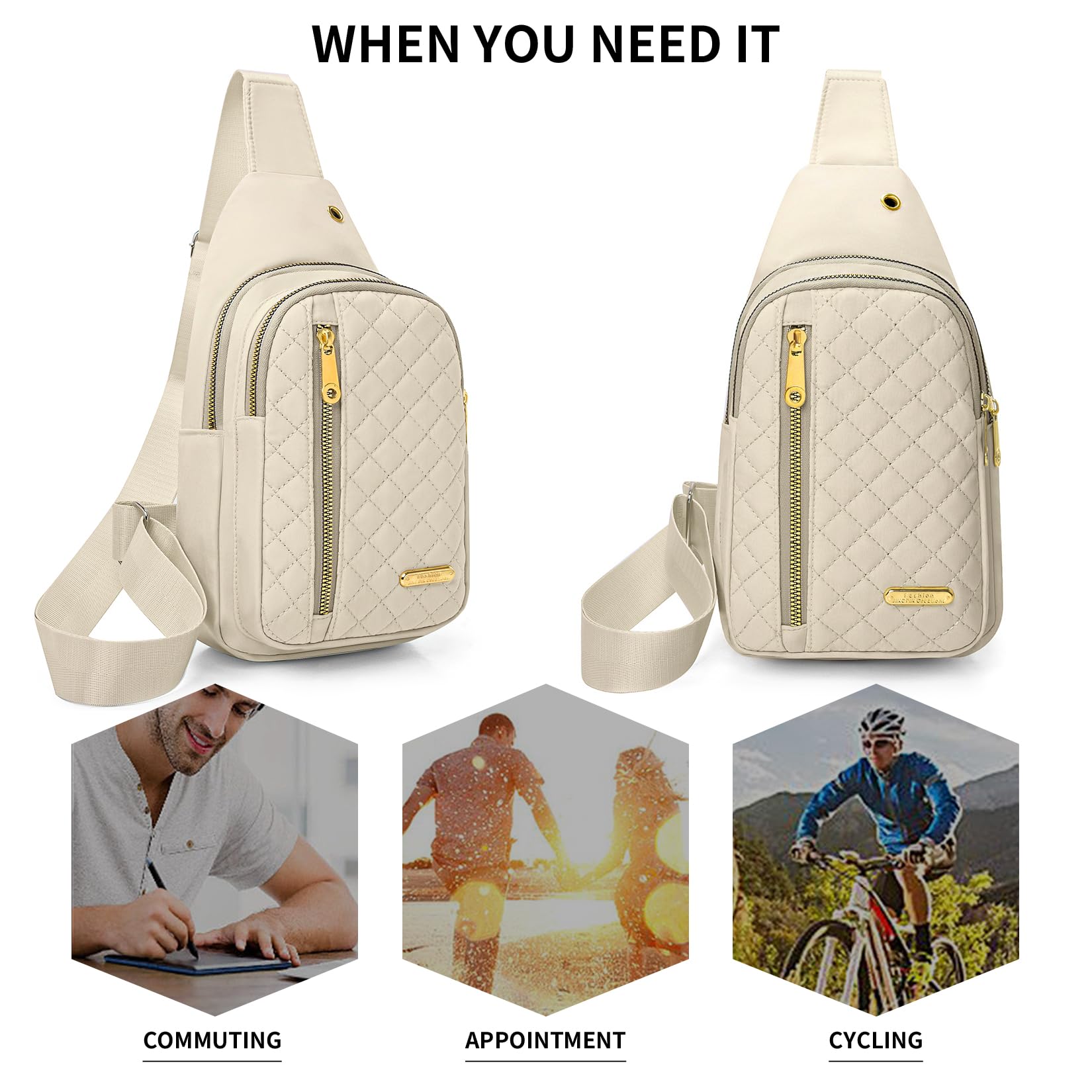 Stylish Unisex Crossbody Sling Bag for Women & Men - Lightweight Casual Shoulder Backpack for Travel, Hiking, and Everyday Use