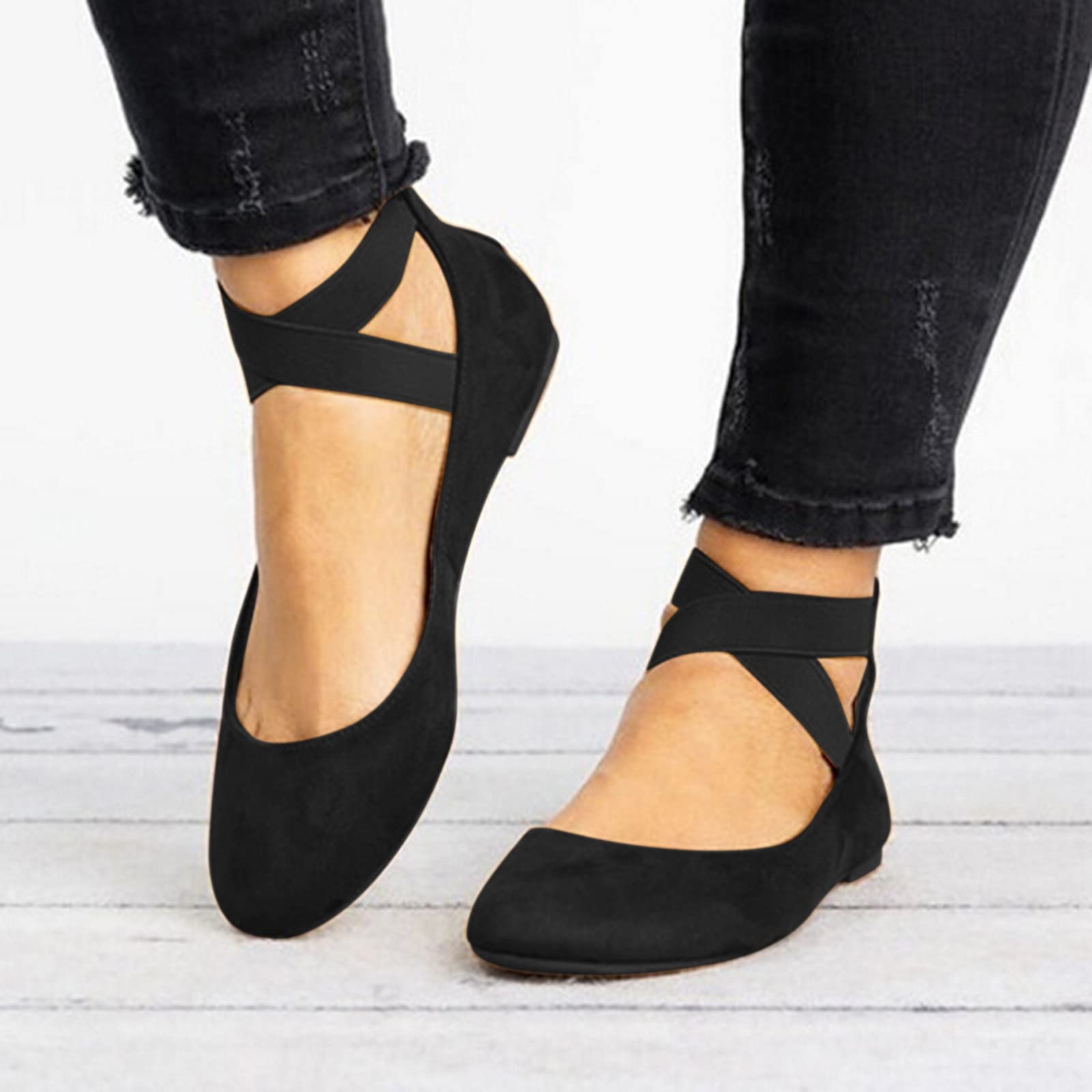 2022 Women's Summer Fashion Sandals - Comfortable Elastic Strap Flat Sandals for Ladies - Casual Walking, Beach, Vacation & Outdoor Use
