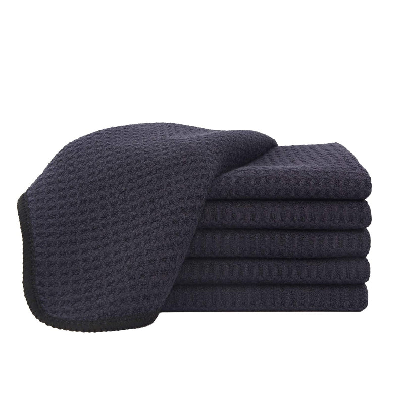 Premium Waffle Weave Microfiber Towels - 16x16 Inches, 400GSM Ultra Absorbent, Pack of 12 - Perfect for Gym, Spa, Kitchen & Bathroom Use