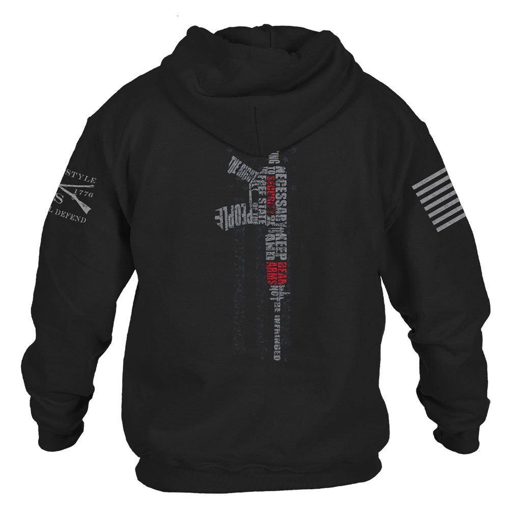Second Amendment 2.0 Hoodie - Black | Patriotic American Gun Rights Sweatshirt | Perfect for Shooting Range & Political Rallies