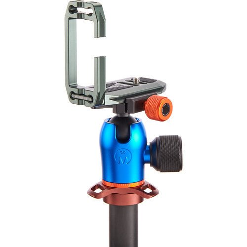 3 Legged Thing Lexie Universal L Bracket for DSLR Cameras - Multi-Function Quick Release Plate (Slate Gray) - Perfect for Tripod Mounting, Vlogging & Photography Accessories