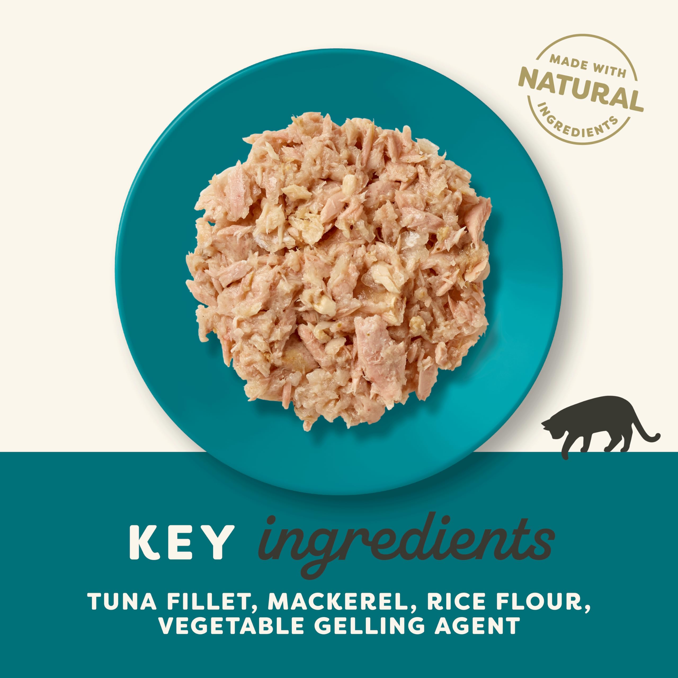 **Applaws Natural Cat Food - Tuna & Mackerel in Jelly, 70g Pouch (Pack of 16) - High-Protein Wet Cat Food for Adult & Senior Cats - Perfect for Mealtime, Travel & Treats**