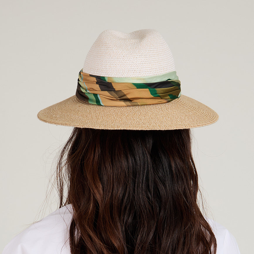 Courtney Toyo Packable Fedora Hat for Women - Lightweight Travel Sun Hat with UPF 50+ Protection - Perfect for Beach, Vacation, and Outdoor Adventures