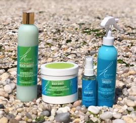Hampton Beach Hair Care Bundle – Hydrating Shampoo, Deep Conditioning Hair Masque, Leave-In Conditioner & Sea Salt Spray for Soft, Beachy Waves | Perfect for Summer Vacations, Pool Days & Beach Trips