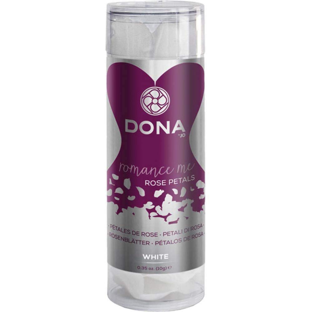 System Jo Dona Rose Petals White - 100% Natural Rose Petals for Wedding Decorations, Romantic Proposals, Spa Treatments & Aromatherapy
