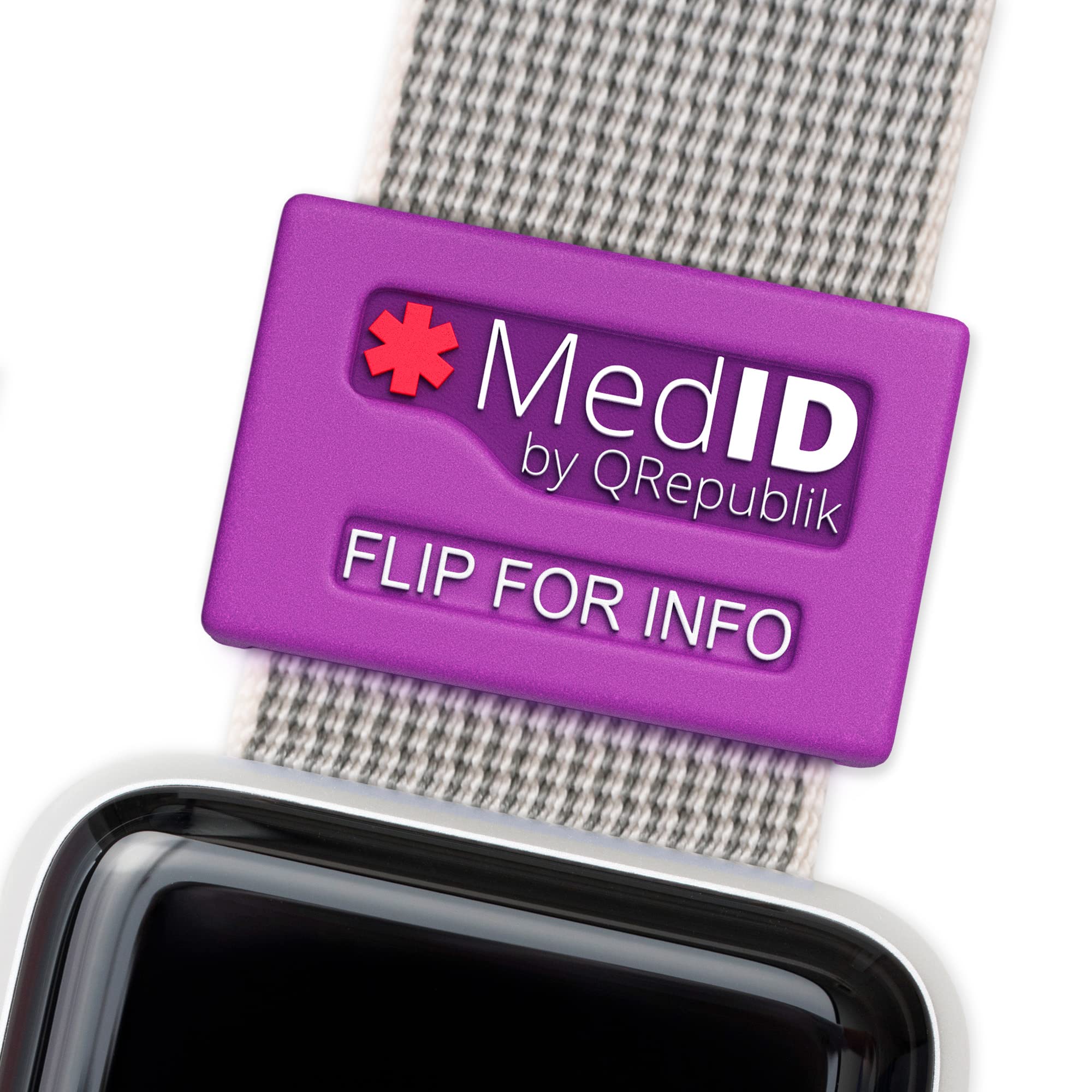Medical ID Tags - Universal Fit for Samsung Gear, Apple Watch, Mi Band, Fitbit & Garmin - Unisex One Size - Perfect for Emergency Health Identification & Daily Wear