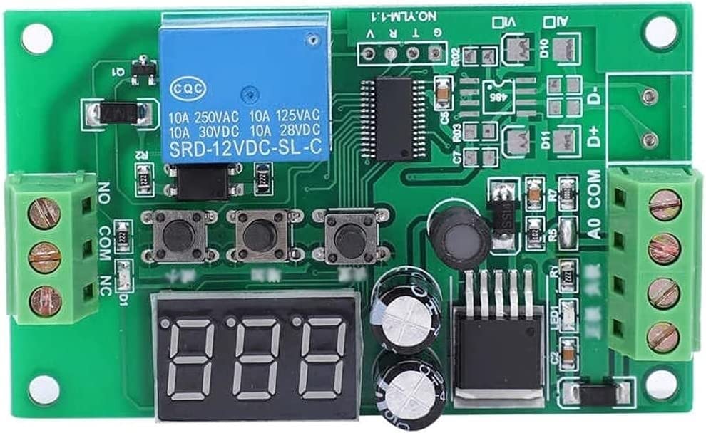 Waterproof Current Detection Sensor Module with Digital Display - 4-20mA Relay Module for DC12V 0-25mA Monitoring - Industrial Automation & Electrical Control Systems