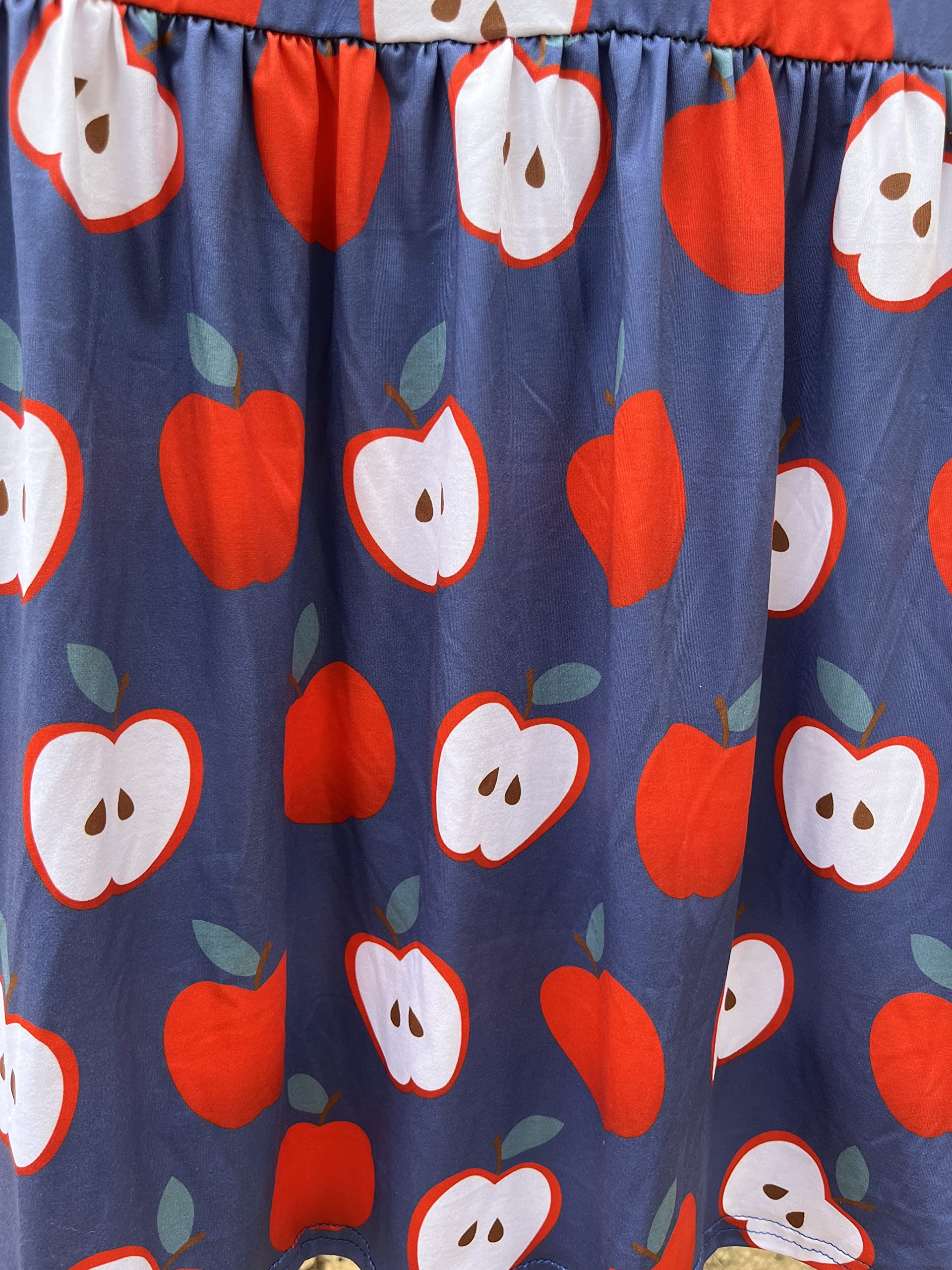 Girls Back to School Dresses - Cute Apple, Pencil & Notebook Print Outfits for First Day of School & Classroom Activities