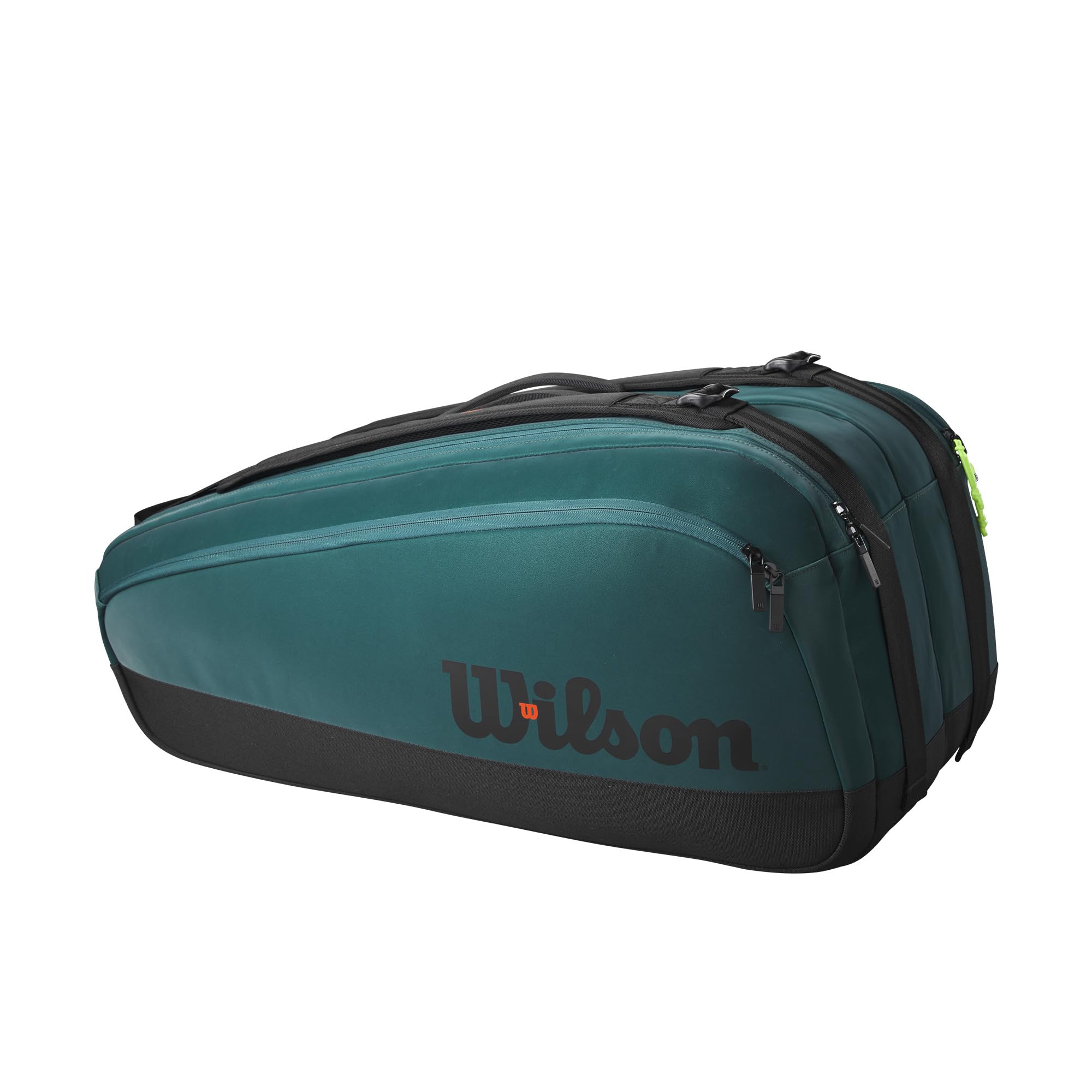 Wilson Blade V9 Super Tour Tennis Racket Bag - Premium Green/Black Tennis Gear for Professional Players & Tournament Use