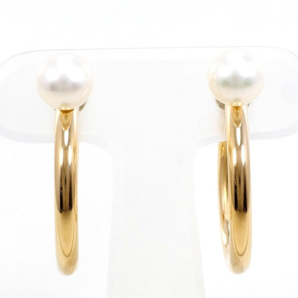 18K Yellow Gold Pearl Earrings for Women - Classic Stud Earrings with Real Pearls - Perfect for Weddings, Parties & Everyday Elegance