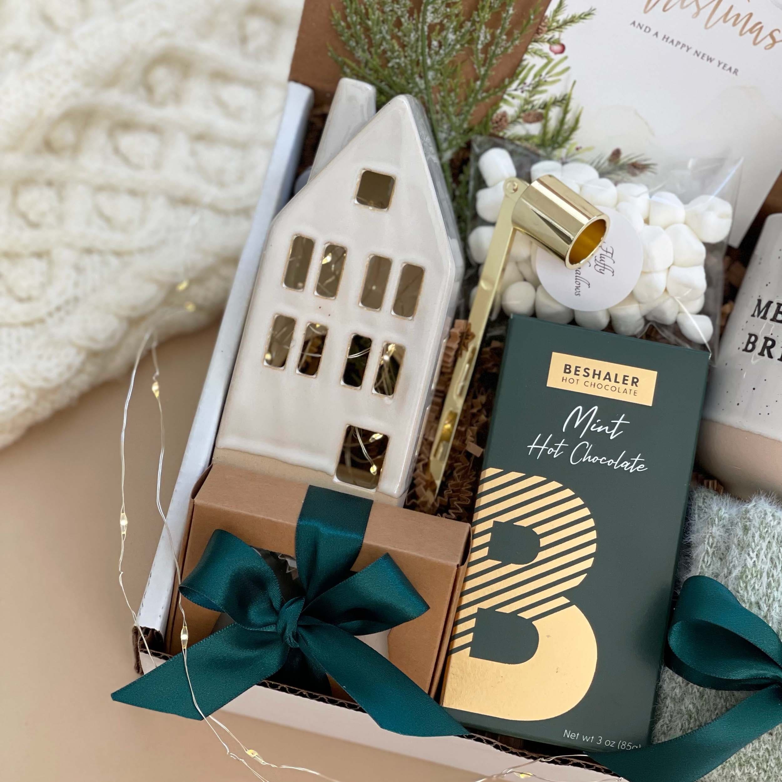 Christmas Gift Box Set - Hygge Holiday Care Package for Cozy Winter Gifts | Perfect for Family, Friends & Office Exchange