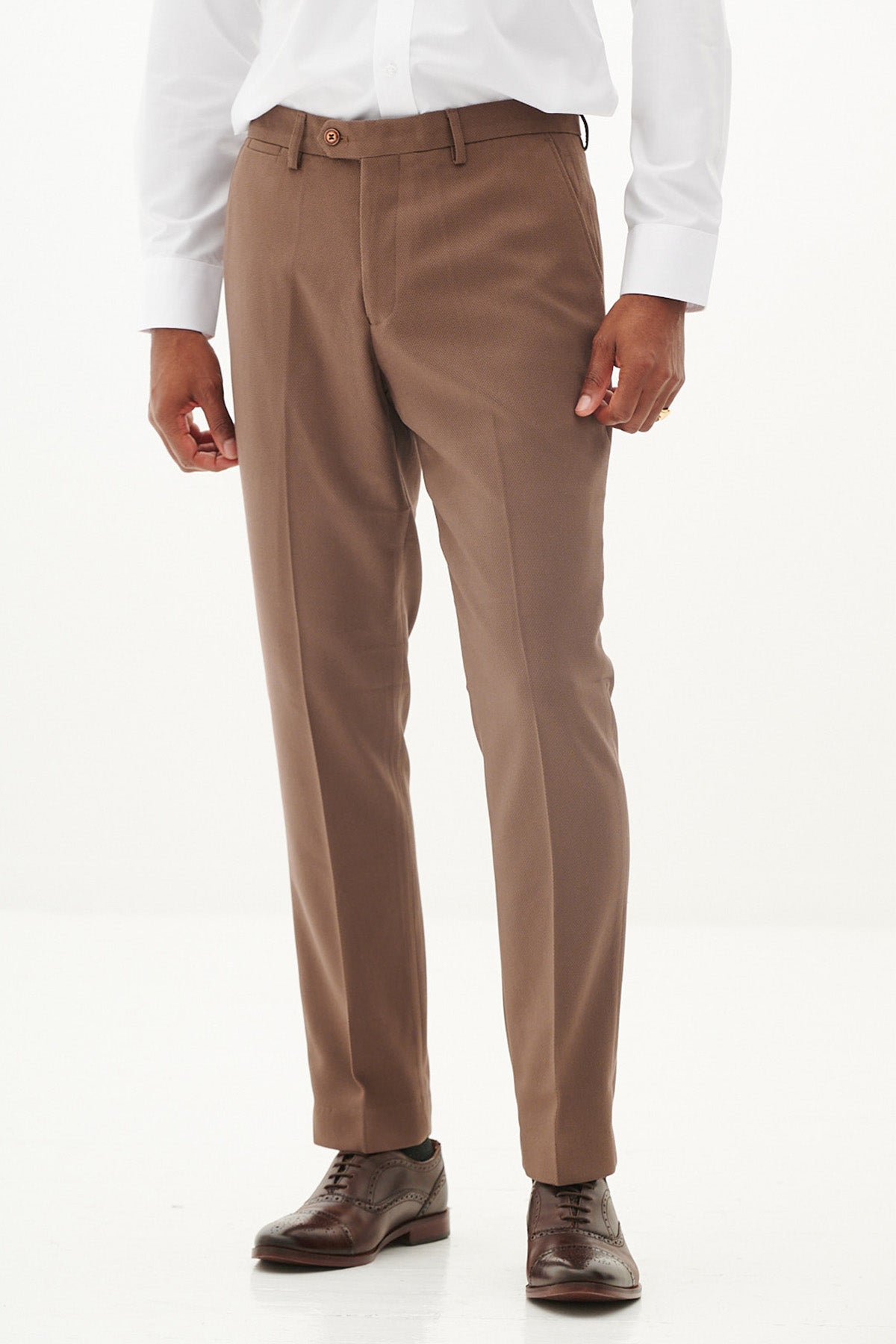 HM5 Tan Tailored Two-Piece Suit for Women | Professional Office Wear & Formal Business Attire | Perfect for Job Interviews, Meetings & Corporate Events