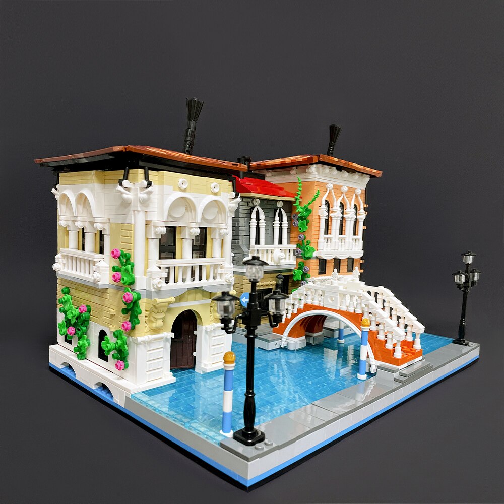 JIE STAR 89122 The Little Venice 3050-Piece Building Blocks Set - Creative Architecture Model Kit for Adults & Teens - Perfect for Home Decor, Gift Ideas & Stress Relief Activities