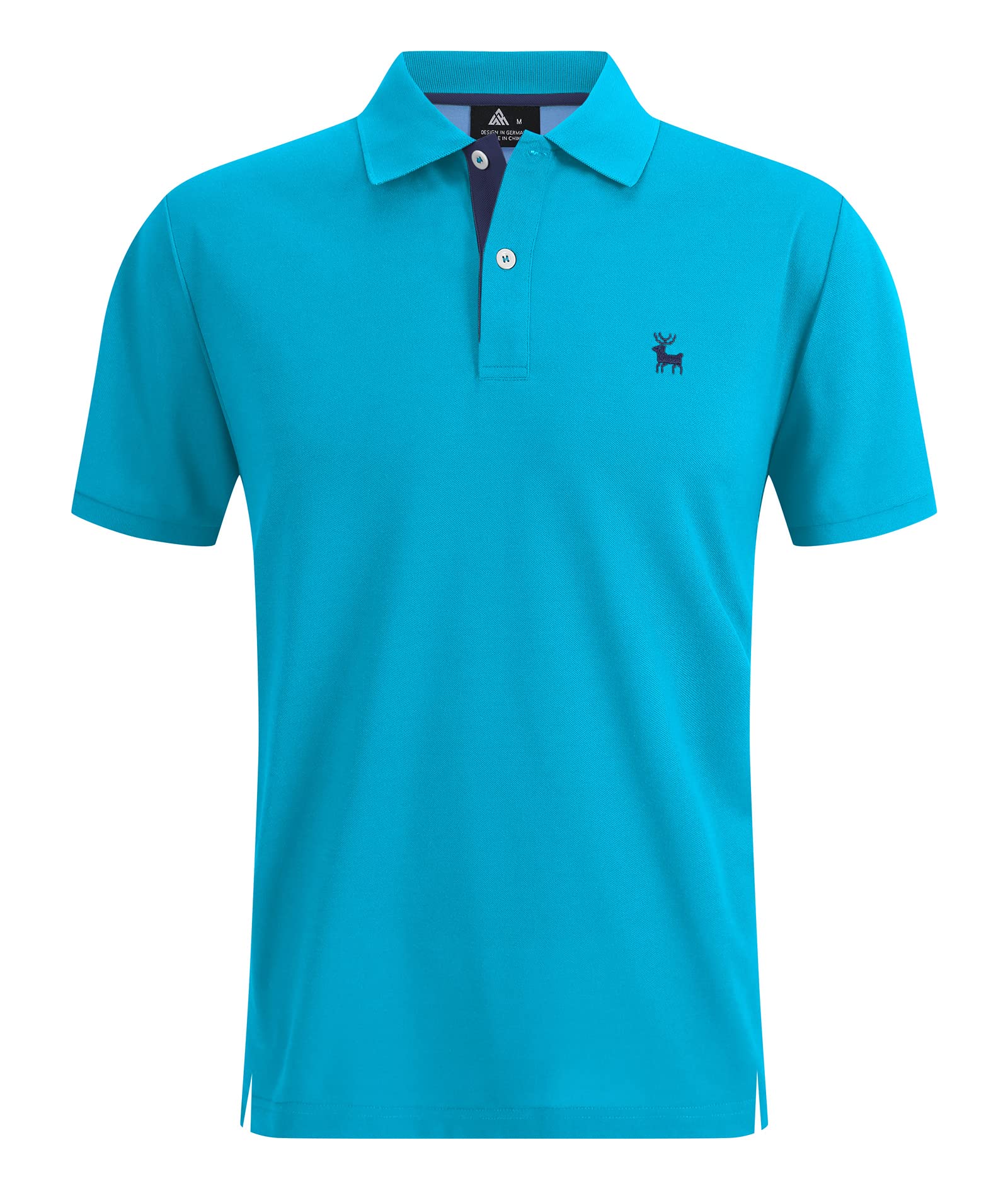 V VALANCH Men's Short Sleeve Polo Shirts - Moisture Wicking Golf & Tennis Shirts with Collar - Breathable Casual Wear for Sports, Office & Outdoor Activities