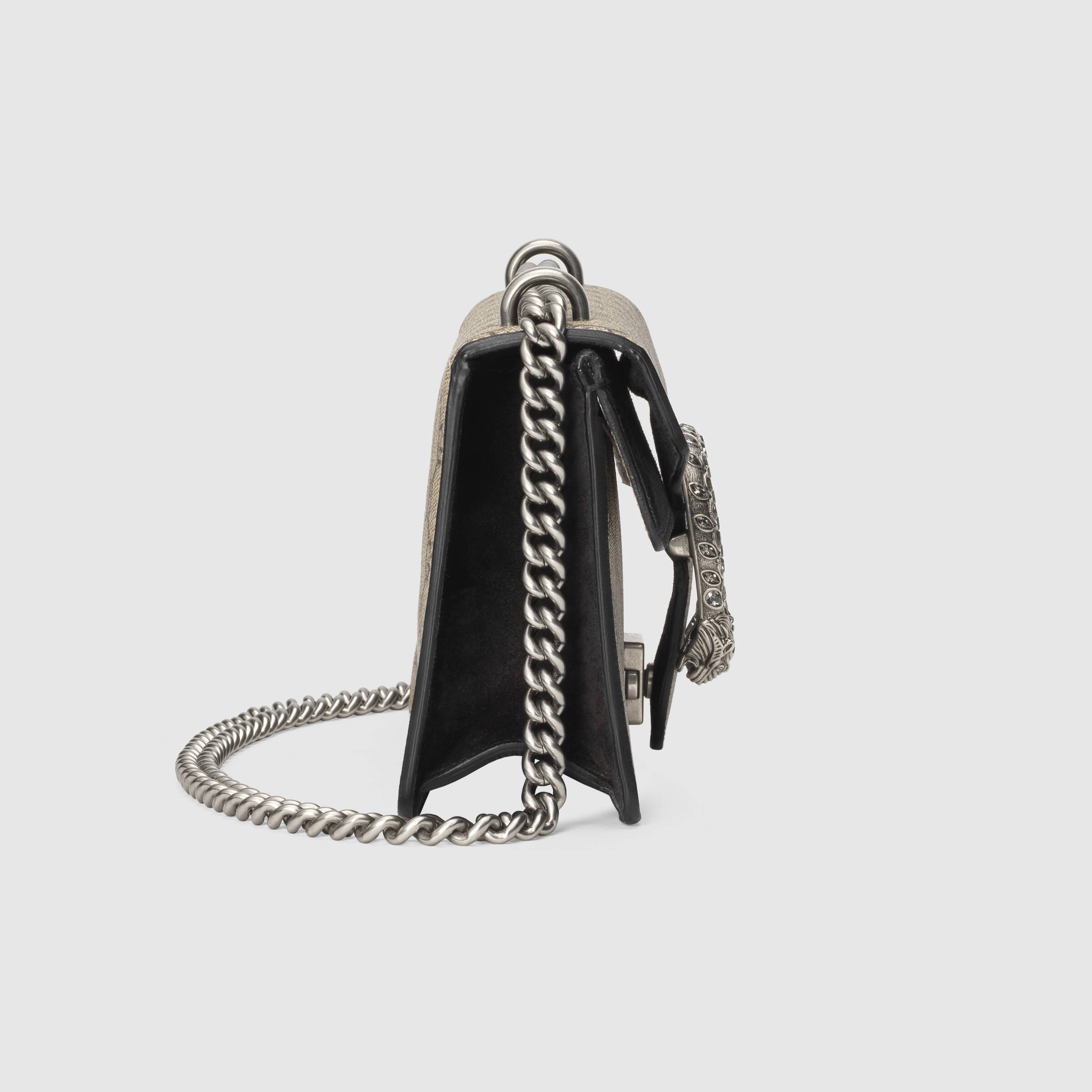 Gucci Dionysus Small GG Shoulder Bag in Beige & Black | Luxury Crossbody Purse for Women | Perfect for Date Night, Office & Evening Events