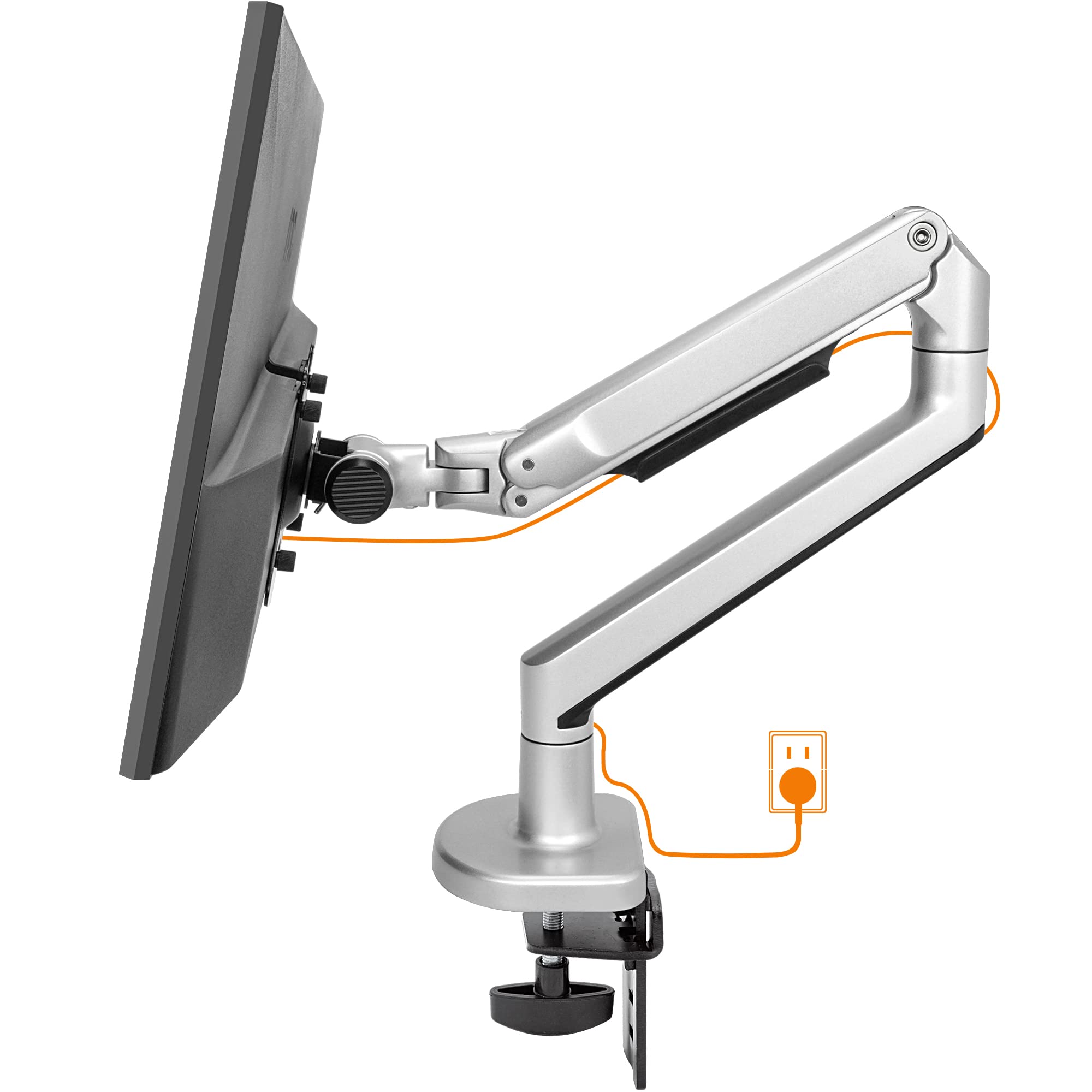 LGtenpro Adjustable Monitor Stand for 17-38 Inch LCD/LED Screens - Ergonomic Height, Tilt & Swivel PC Monitor Arm with VESA 75/100mm Mount, Supports Up to 11kg - Perfect for Home Office, Gaming & Workspace Setup