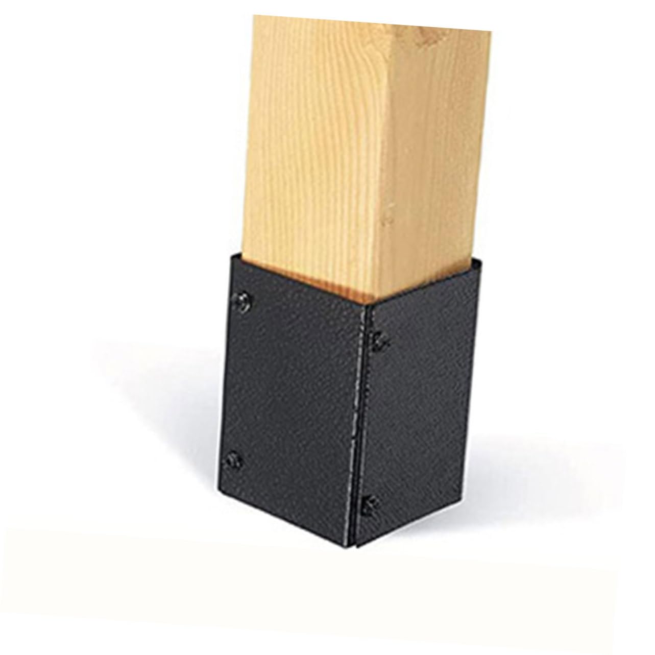 Easy Install Post Base Protectors - Durable Mailbox Post Covers & Metal Deck Railing Brackets for Fence Post Bases | Perfect for Outdoor Mailbox Protection, Deck Railings & Fence Support