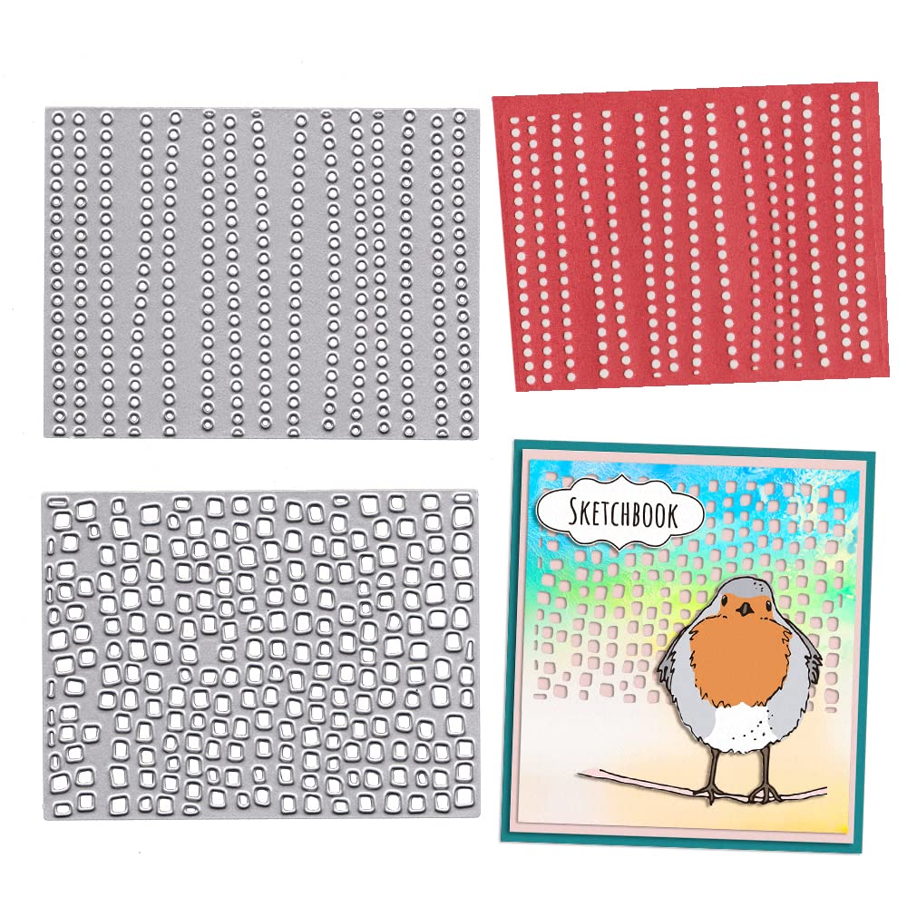 Metal Die Cuts for Card Making - Bubbles Dots Background Cutting Dies | DIY Paper Craft, Scrapbooking, Album Stamping | Perfect for Wedding Invitations, Greeting Cards & Home Decor Projects